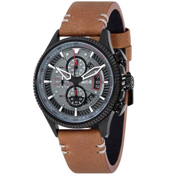 Hawker Hunter Sort rustfri stål batteridrevet quartz Herre ur fra AVI-8, AV-4064-03